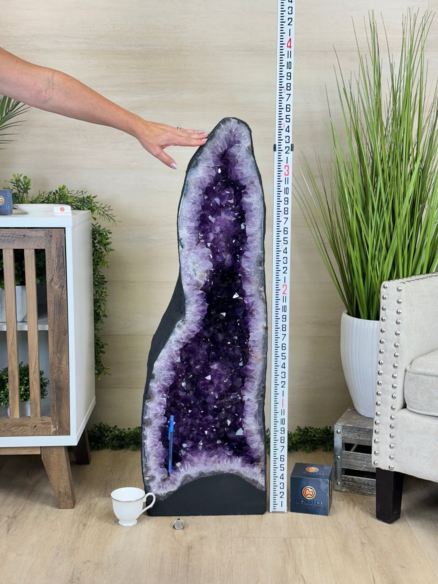 Super Quality Brazilian Amethyst Cathedral, 180.8 lbs & 3 Feet 5.1 Inches Tall #5601 - 1489 - Brazil GemsBrazil GemsSuper Quality Brazilian Amethyst Cathedral, 180.8 lbs & 3 Feet 5.1 Inches Tall #5601 - 1489Cathedrals5601 - 1489