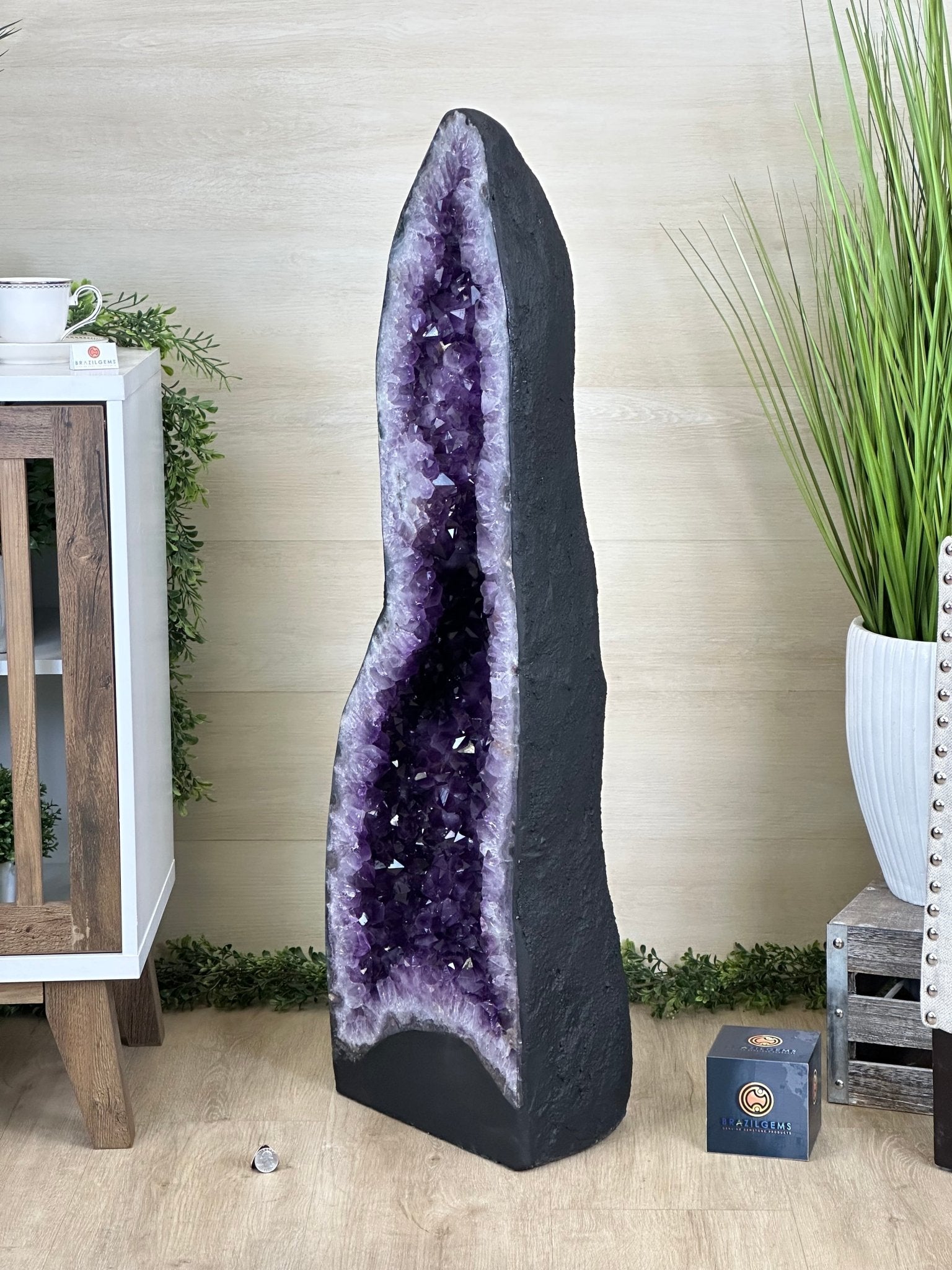 Super Quality Brazilian Amethyst Cathedral, 180.8 lbs & 3 Feet 5.1 Inches Tall #5601 - 1489 - Brazil GemsBrazil GemsSuper Quality Brazilian Amethyst Cathedral, 180.8 lbs & 3 Feet 5.1 Inches Tall #5601 - 1489Cathedrals5601 - 1489