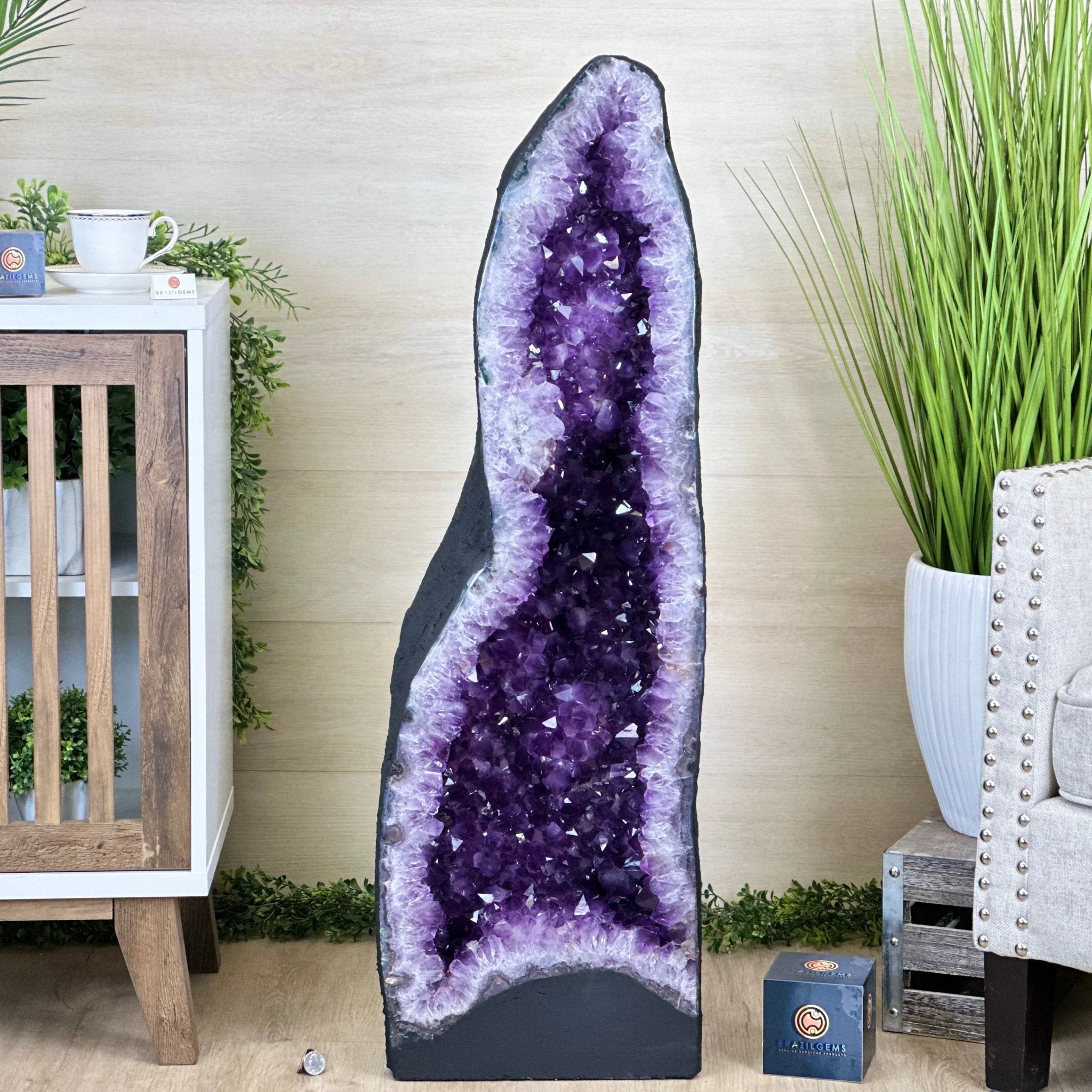 Super Quality Brazilian Amethyst Cathedral, 180.8 lbs & 3 Feet 5.1 Inches Tall #5601 - 1489 - Brazil GemsBrazil GemsSuper Quality Brazilian Amethyst Cathedral, 180.8 lbs & 3 Feet 5.1 Inches Tall #5601 - 1489Cathedrals5601 - 1489