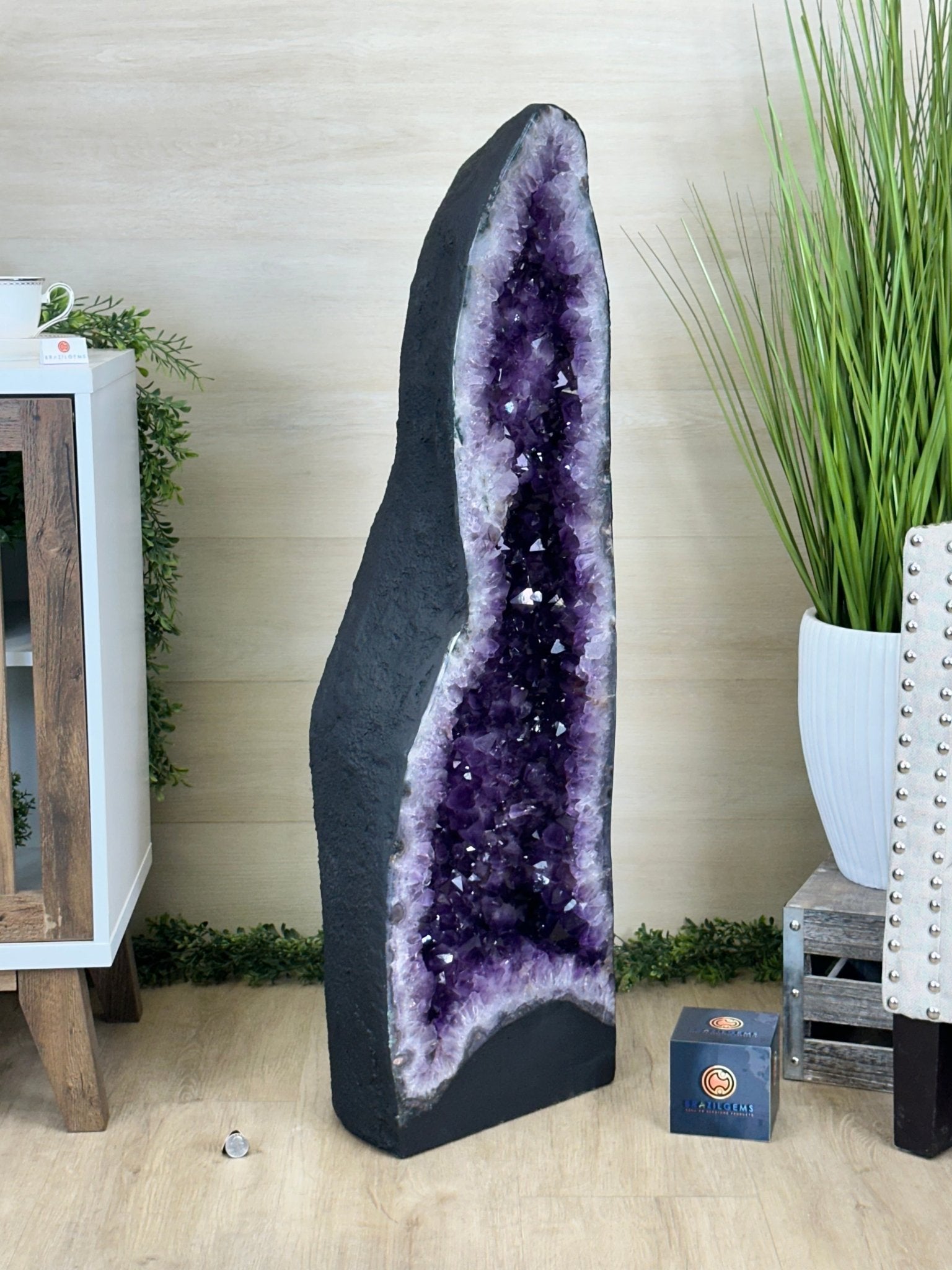 Super Quality Brazilian Amethyst Cathedral, 180.8 lbs & 3 Feet 5.1 Inches Tall #5601 - 1489 - Brazil GemsBrazil GemsSuper Quality Brazilian Amethyst Cathedral, 180.8 lbs & 3 Feet 5.1 Inches Tall #5601 - 1489Cathedrals5601 - 1489
