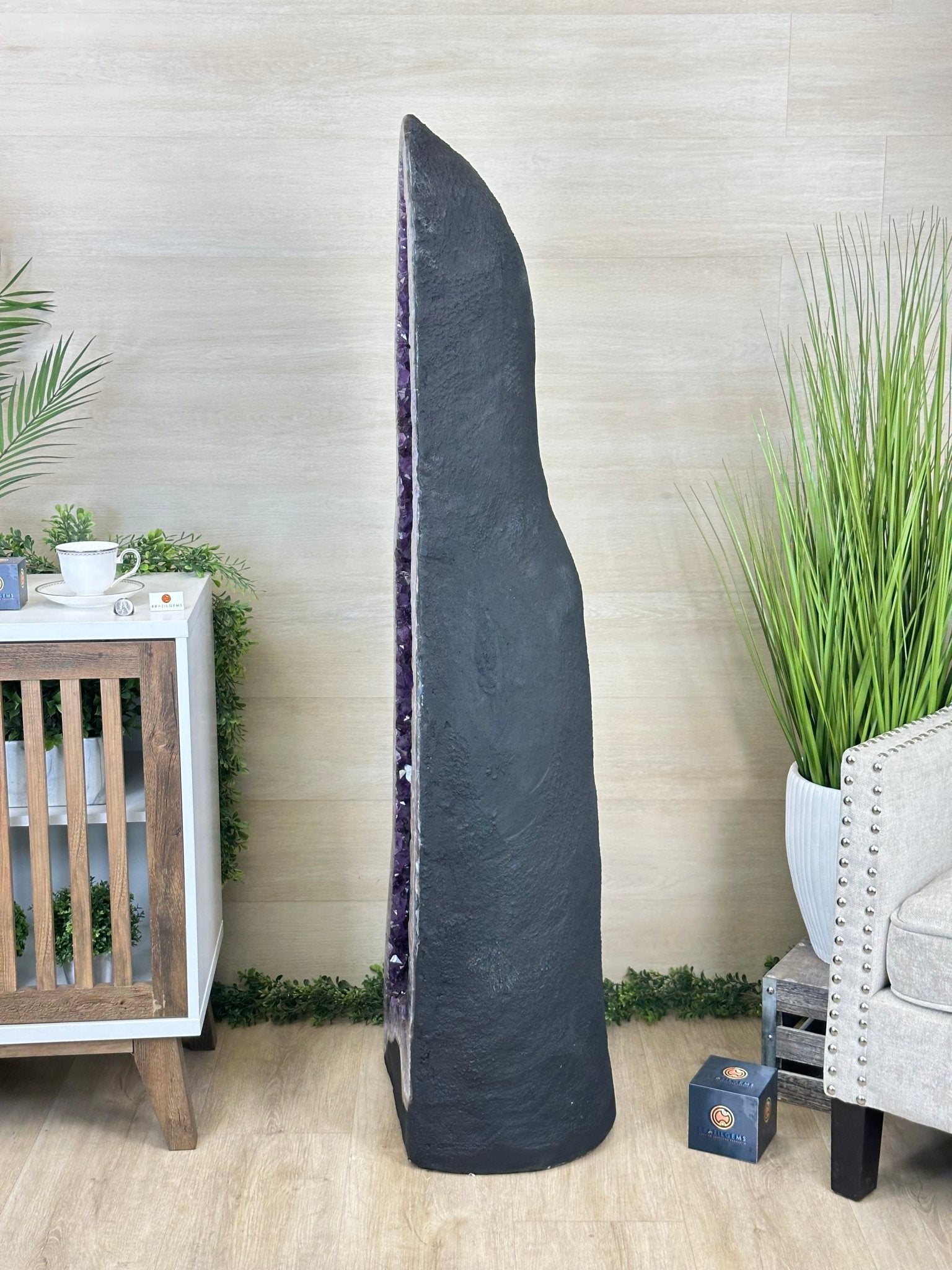 Super Quality Brazilian Amethyst Cathedral, 377.1 lbs & 4 Feet 9 Inches Tall #5601 - 1486 - Brazil GemsBrazil GemsSuper Quality Brazilian Amethyst Cathedral, 377.1 lbs & 4 Feet 9 Inches Tall #5601 - 1486Cathedrals5601 - 1486