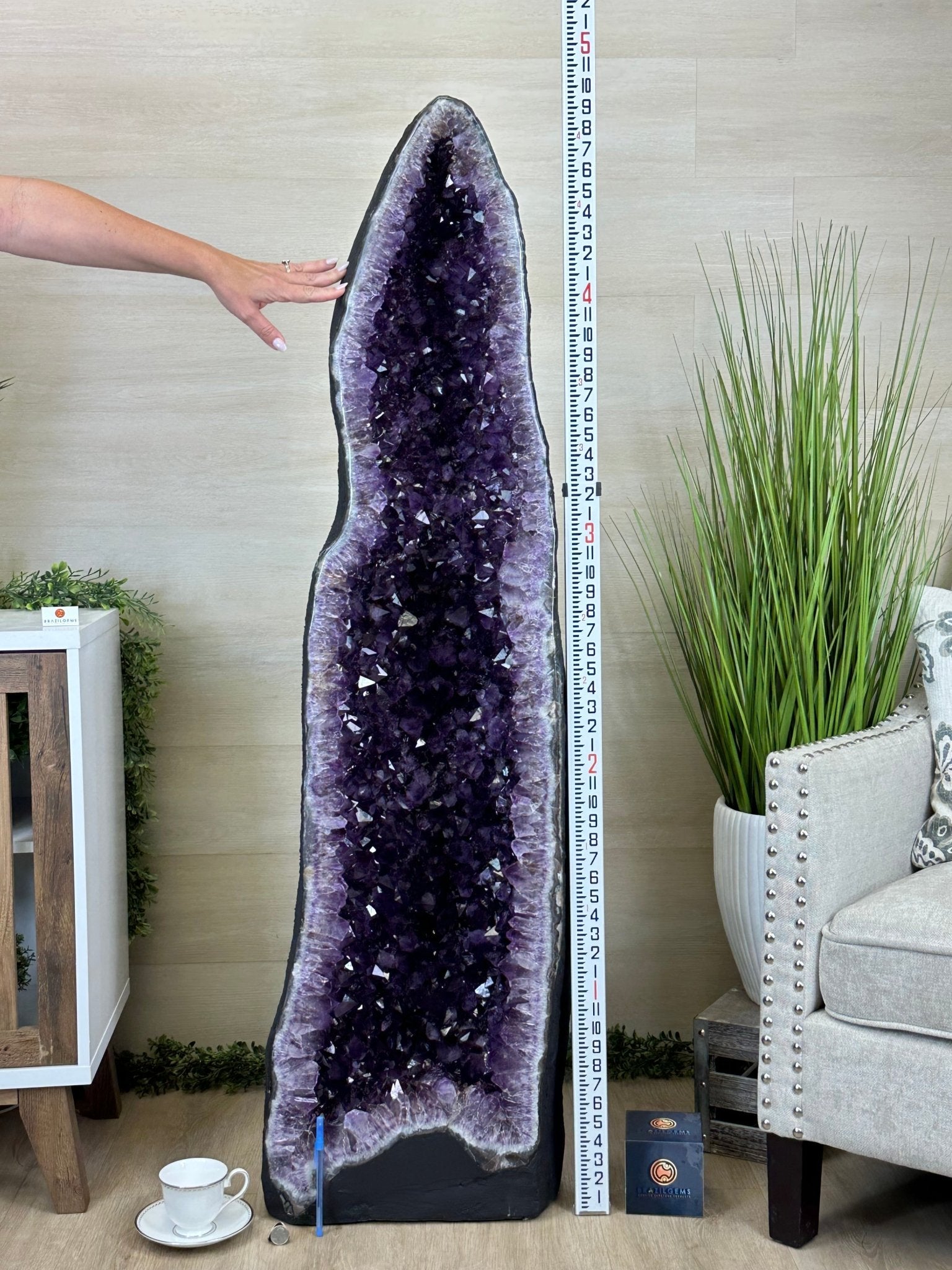 Super Quality Brazilian Amethyst Cathedral, 377.1 lbs & 4 Feet 9 Inches Tall #5601 - 1486 - Brazil GemsBrazil GemsSuper Quality Brazilian Amethyst Cathedral, 377.1 lbs & 4 Feet 9 Inches Tall #5601 - 1486Cathedrals5601 - 1486