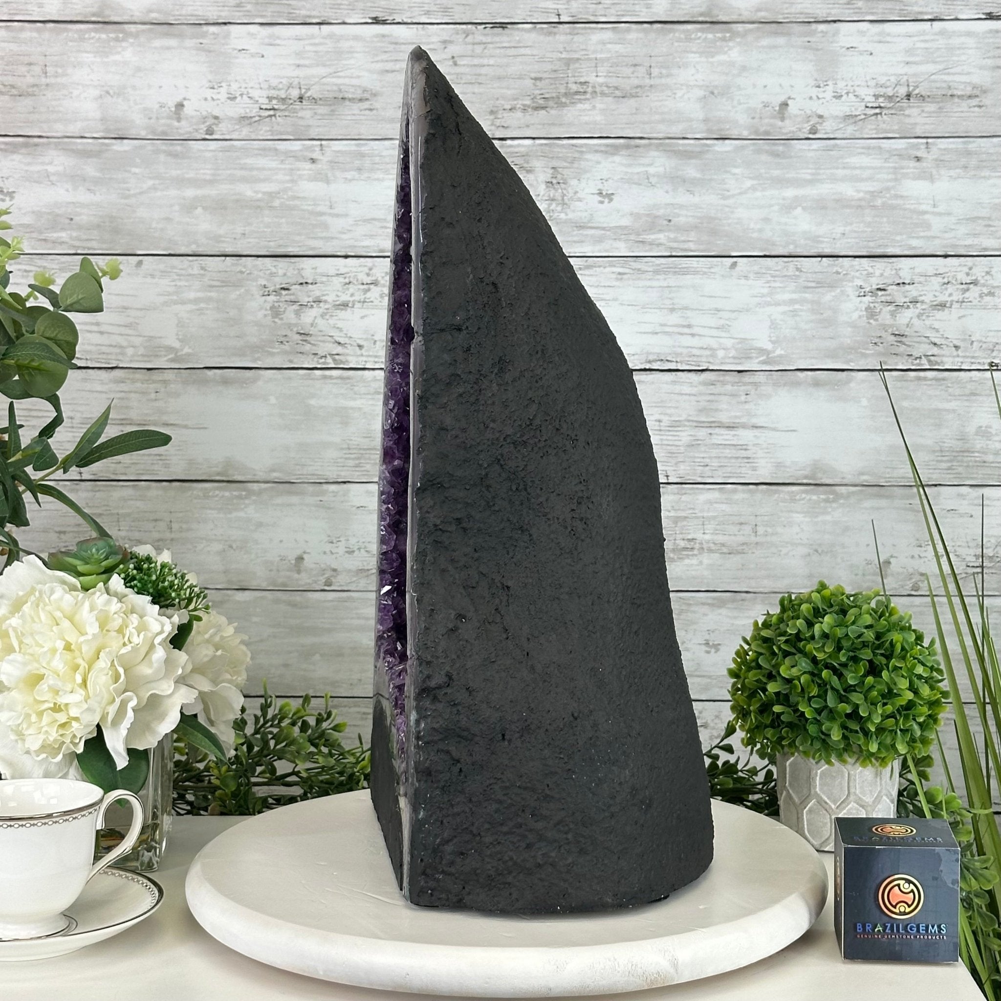 Super Quality Brazilian Amethyst Cathedral, 44 lbs & 18.6" Tall #5601-1311 - Brazil GemsBrazil GemsSuper Quality Brazilian Amethyst Cathedral, 44 lbs & 18.6" Tall #5601-1311Cathedrals5601-1311