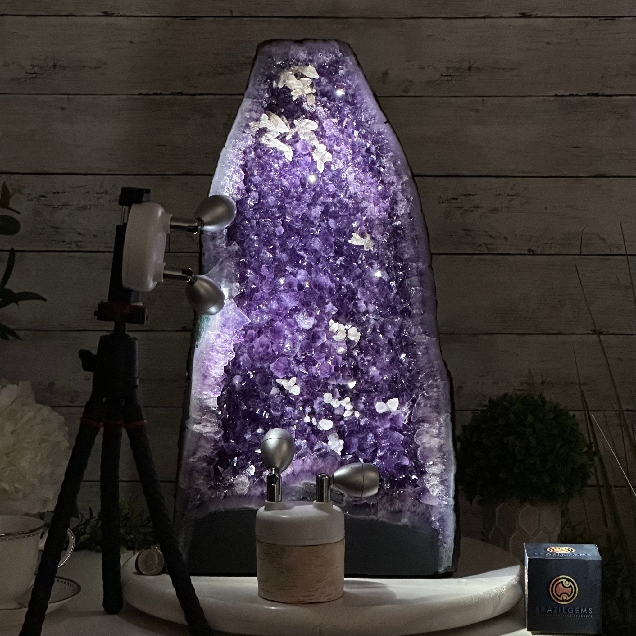 Super Quality Brazilian Amethyst Cathedral, 44.7 lbs & 18.9" Tall #5601 - 1313 - Brazil GemsBrazil GemsSuper Quality Brazilian Amethyst Cathedral, 44.7 lbs & 18.9" Tall #5601 - 1313Cathedrals5601 - 1313