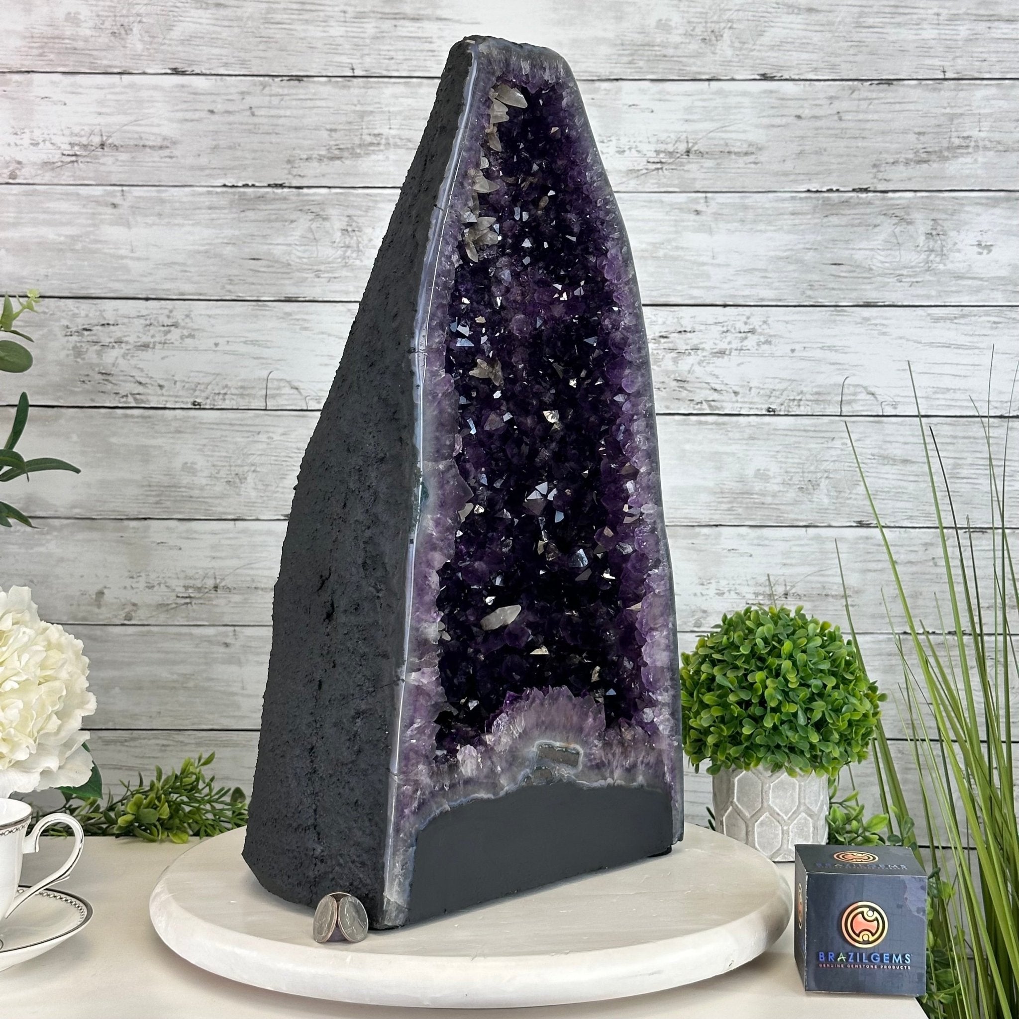 Super Quality Brazilian Amethyst Cathedral, 44.7 lbs & 18.9" Tall #5601 - 1313 - Brazil GemsBrazil GemsSuper Quality Brazilian Amethyst Cathedral, 44.7 lbs & 18.9" Tall #5601 - 1313Cathedrals5601 - 1313