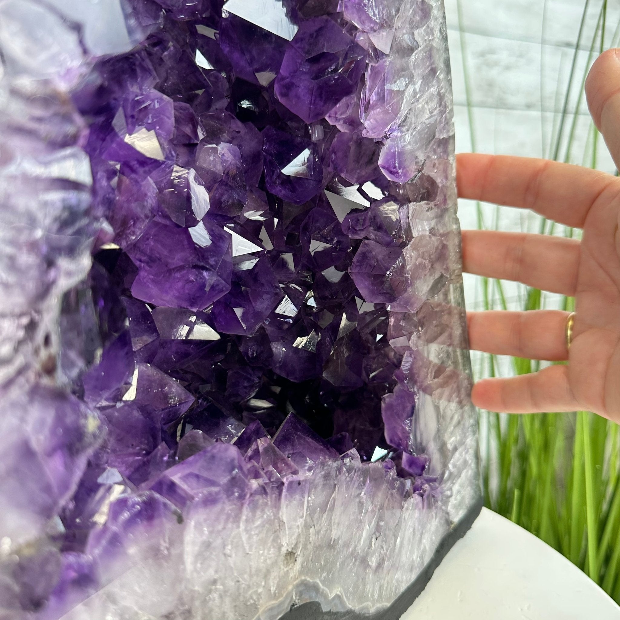 Super Quality Brazilian Amethyst Cathedral, 53.2 lbs & 19.7" Tall, Model #5601-1084 by Brazil Gems - Brazil GemsBrazil GemsSuper Quality Brazilian Amethyst Cathedral, 53.2 lbs & 19.7" Tall, Model #5601-1084 by Brazil GemsCathedrals5601-1084
