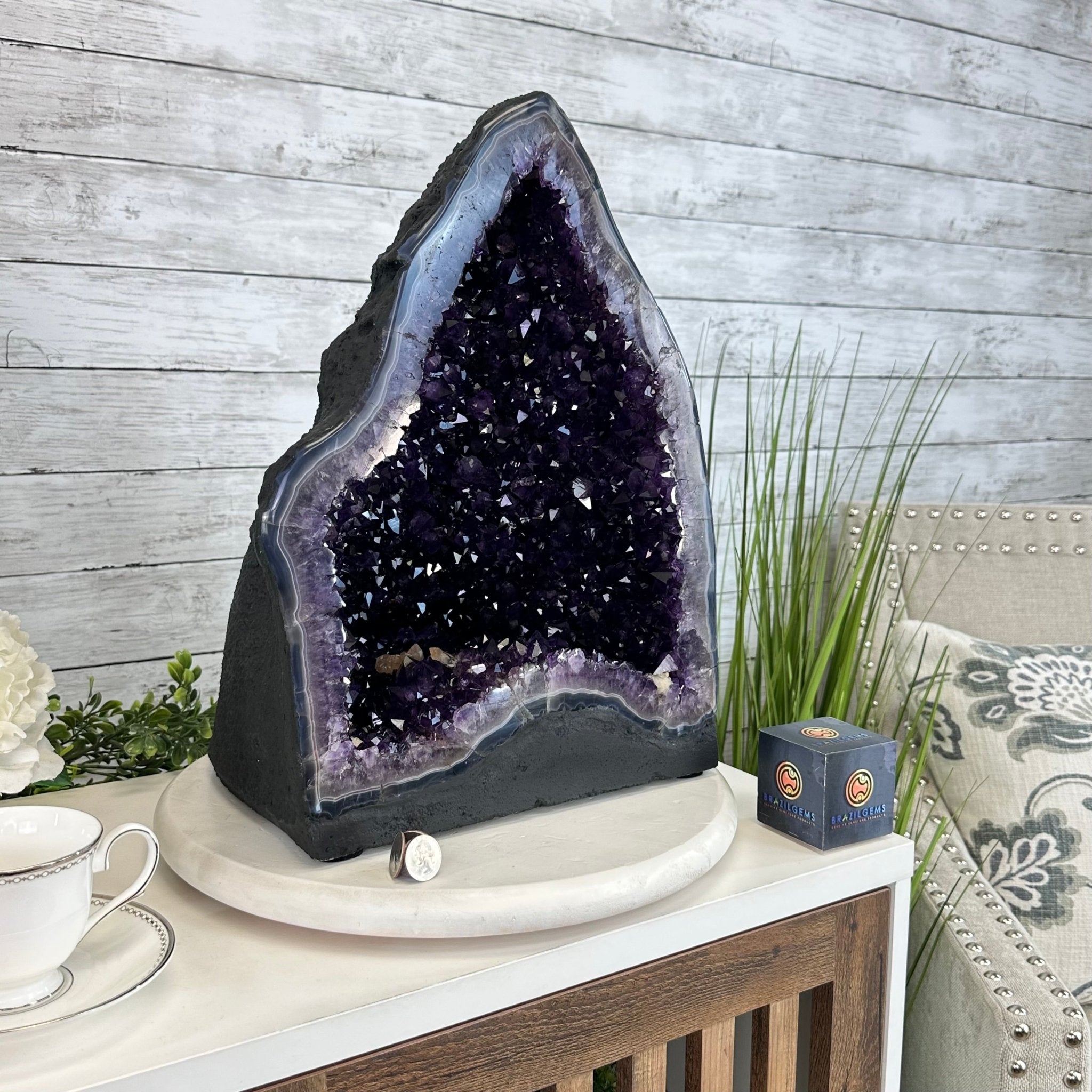 Super Quality Brazilian Amethyst Cathedral, 61.7 lbs & 16.7" Tall #5601 - 1322 - Brazil GemsBrazil GemsSuper Quality Brazilian Amethyst Cathedral, 61.7 lbs & 16.7" Tall #5601 - 1322Cathedrals5601 - 1322