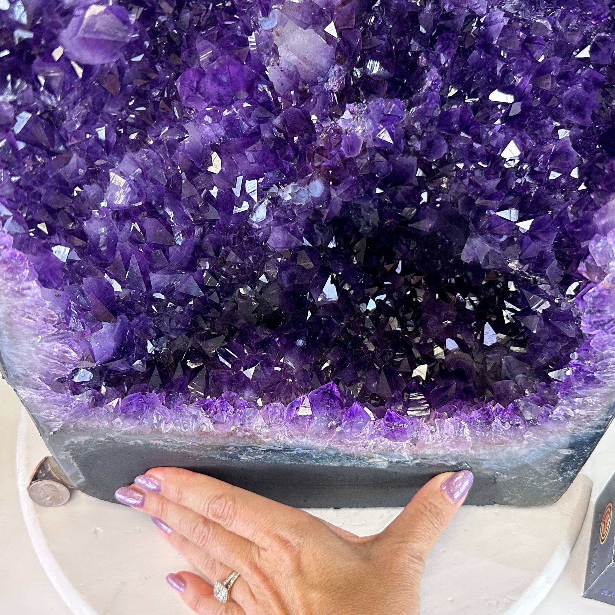 Super Quality Brazilian Amethyst Cathedral, 76.6 lbs & 20.2" Tall #5601 - 1327 - Brazil GemsBrazil GemsSuper Quality Brazilian Amethyst Cathedral, 76.6 lbs & 20.2" Tall #5601 - 1327Cathedrals5601 - 1327