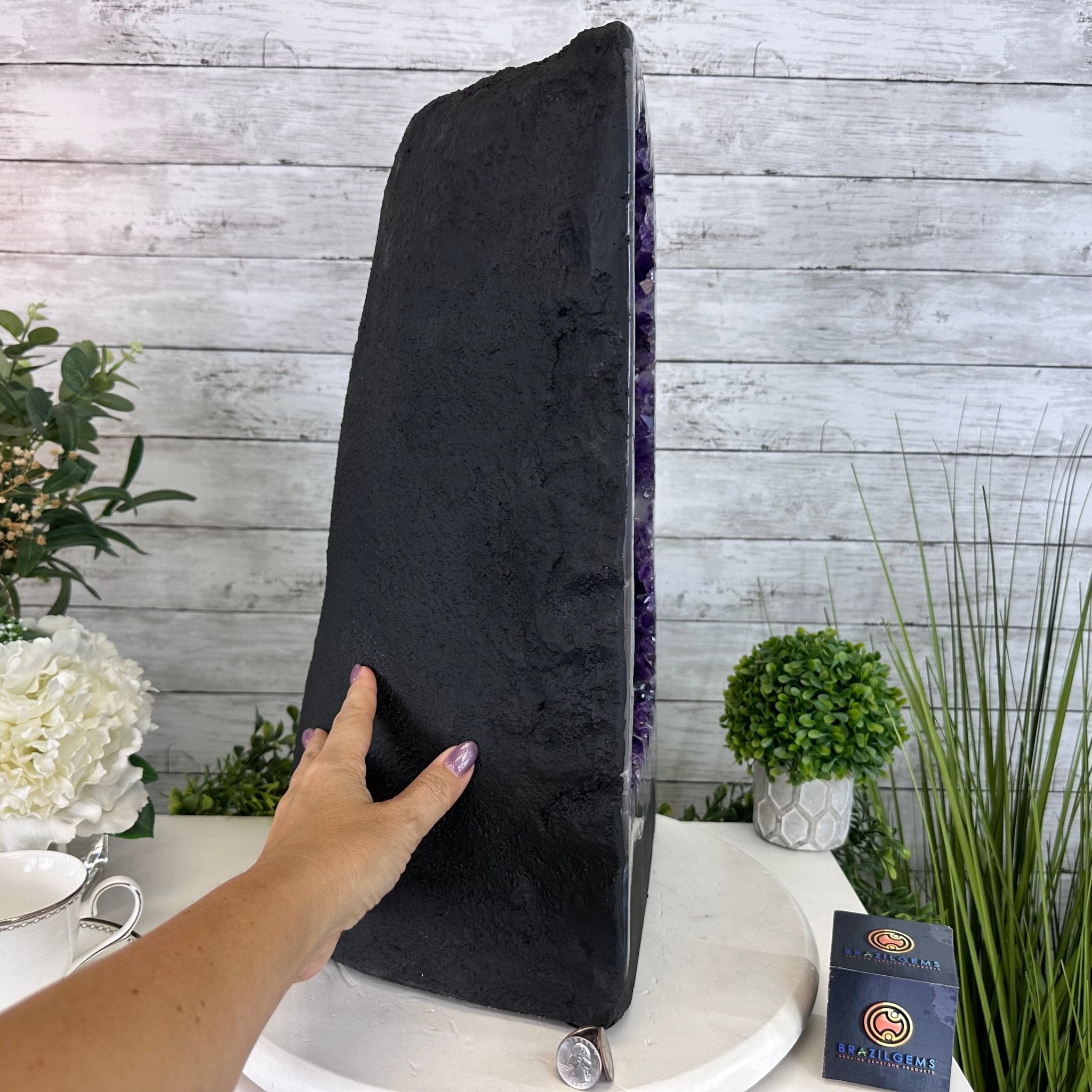 Super Quality Brazilian Amethyst Cathedral, 76.6 lbs & 20.2" Tall #5601 - 1327 - Brazil GemsBrazil GemsSuper Quality Brazilian Amethyst Cathedral, 76.6 lbs & 20.2" Tall #5601 - 1327Cathedrals5601 - 1327