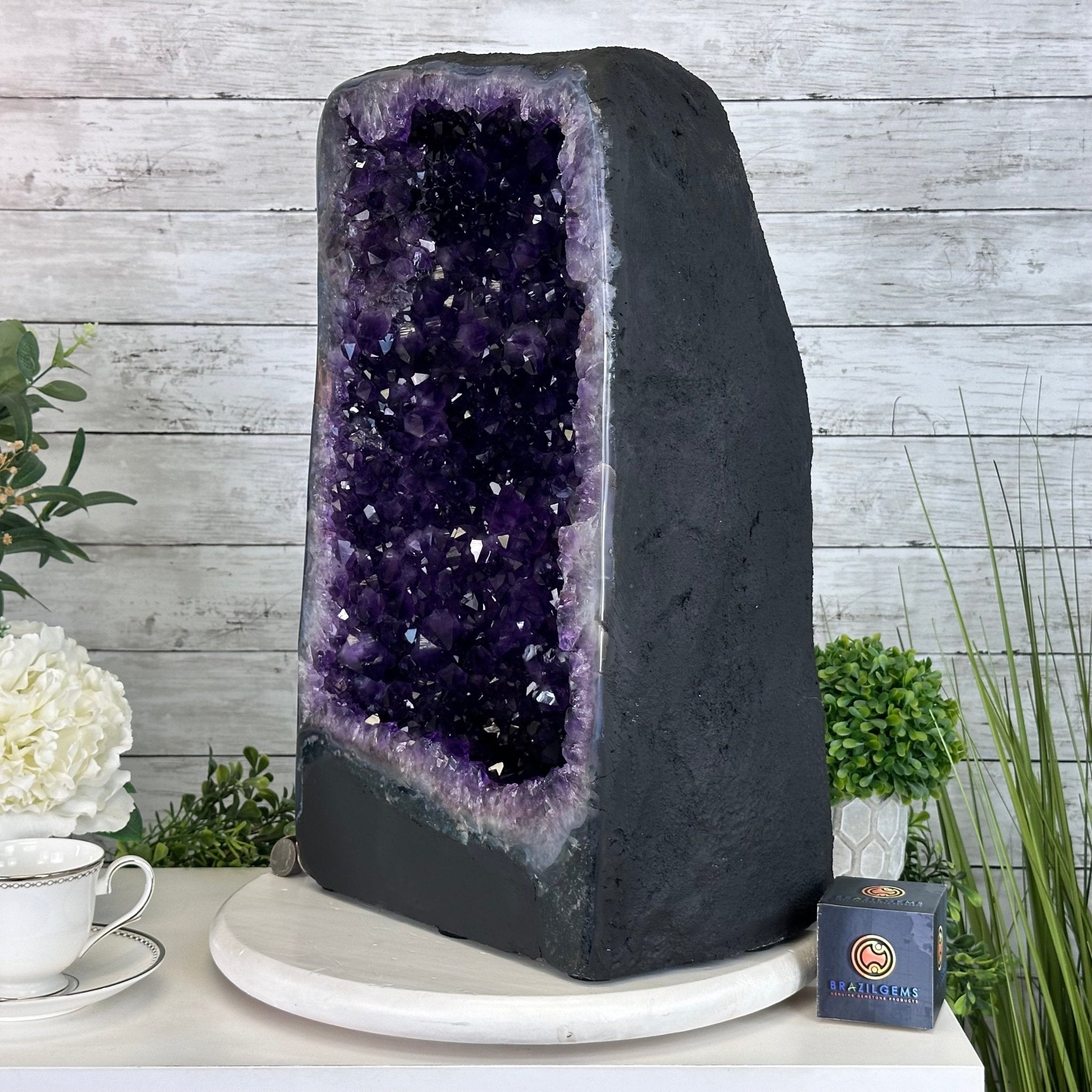 Super Quality Brazilian Amethyst Cathedral, 76.6 lbs & 20.2" Tall #5601 - 1327 - Brazil GemsBrazil GemsSuper Quality Brazilian Amethyst Cathedral, 76.6 lbs & 20.2" Tall #5601 - 1327Cathedrals5601 - 1327