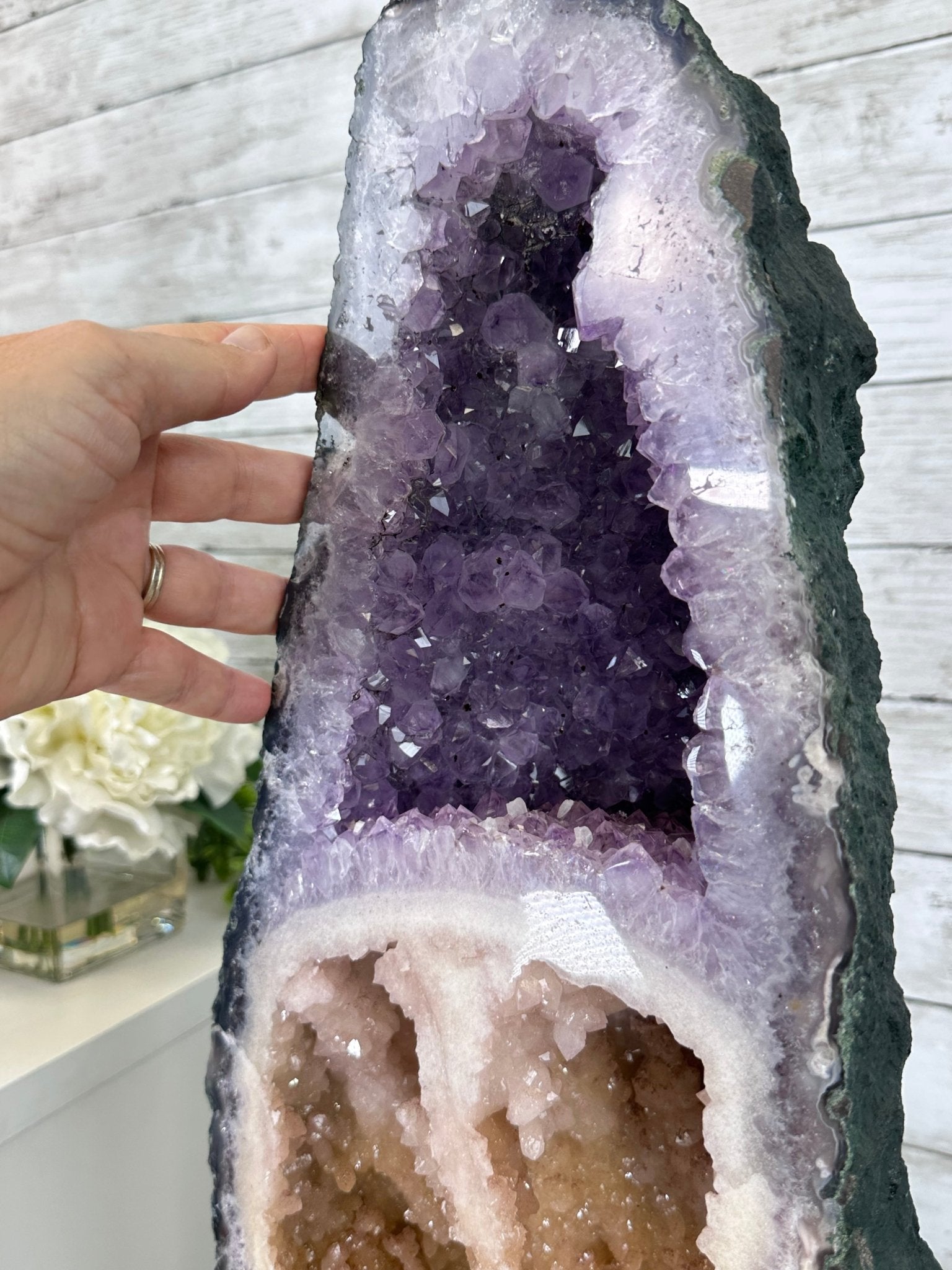 Super Quality Brazilian Amethyst Cathedral, 81.8 lbs & 28.5" Tall, Model #5601-1265 by Brazil Gems - Brazil GemsBrazil GemsSuper Quality Brazilian Amethyst Cathedral, 81.8 lbs & 28.5" Tall, Model #5601-1265 by Brazil GemsCathedrals5601-1265