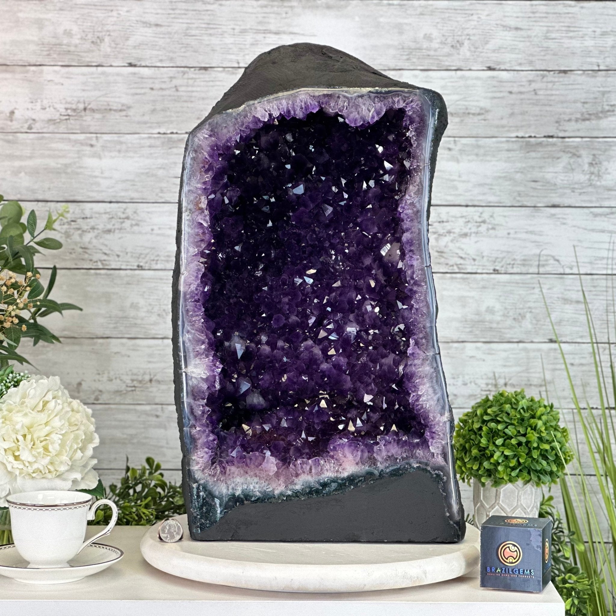 Super Quality Brazilian Amethyst Cathedral, 81.9 lbs & 21.7" Tall #5601 - 1328 - Brazil GemsBrazil GemsSuper Quality Brazilian Amethyst Cathedral, 81.9 lbs & 21.7" Tall #5601 - 1328Cathedrals5601 - 1328