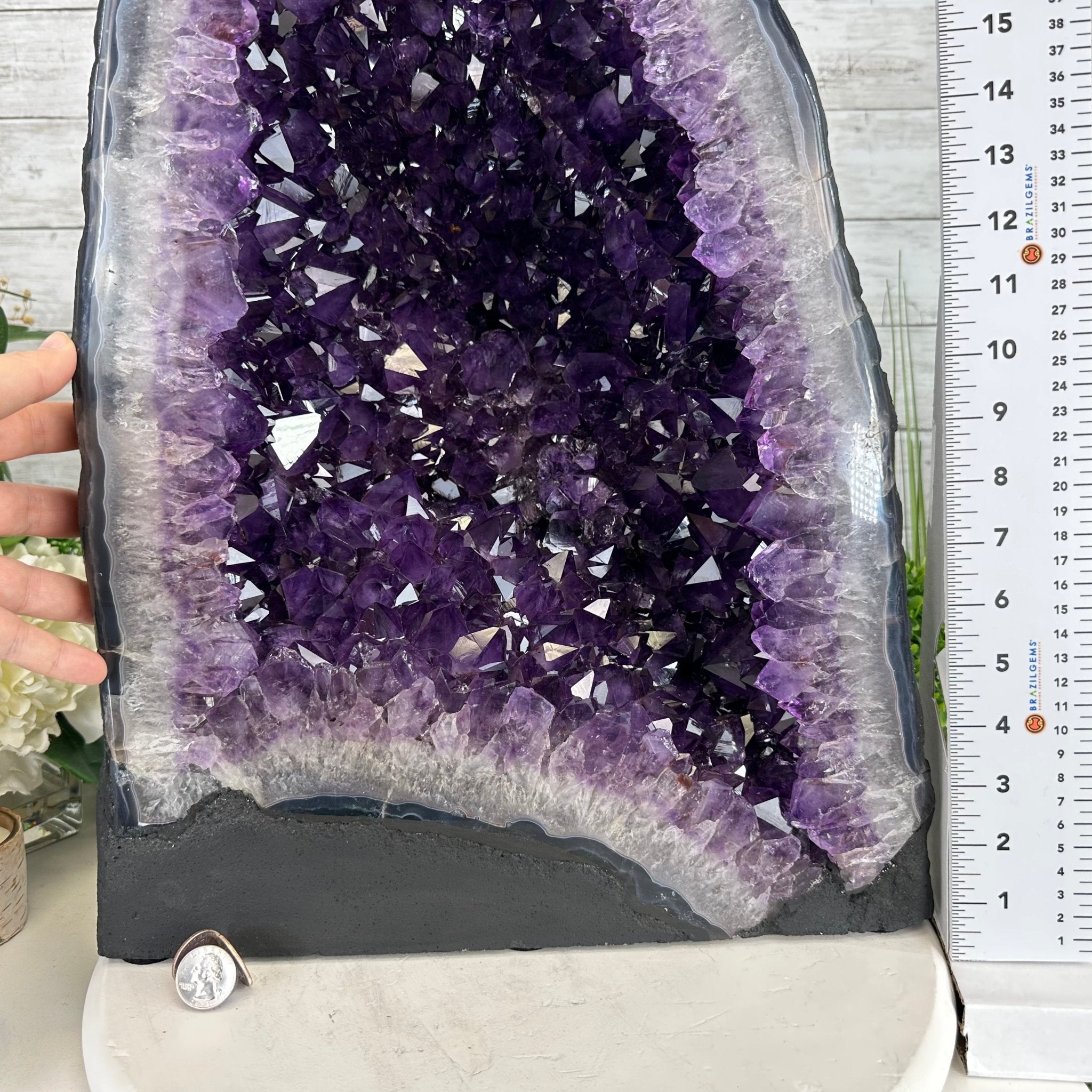 Super Quality Brazilian Amethyst Cathedral, 93.2 lbs & 22.1" Tall, Model #5601-1181 by Brazil Gems - Brazil GemsBrazil GemsSuper Quality Brazilian Amethyst Cathedral, 93.2 lbs & 22.1" Tall, Model #5601-1181 by Brazil GemsCathedrals5601-1181