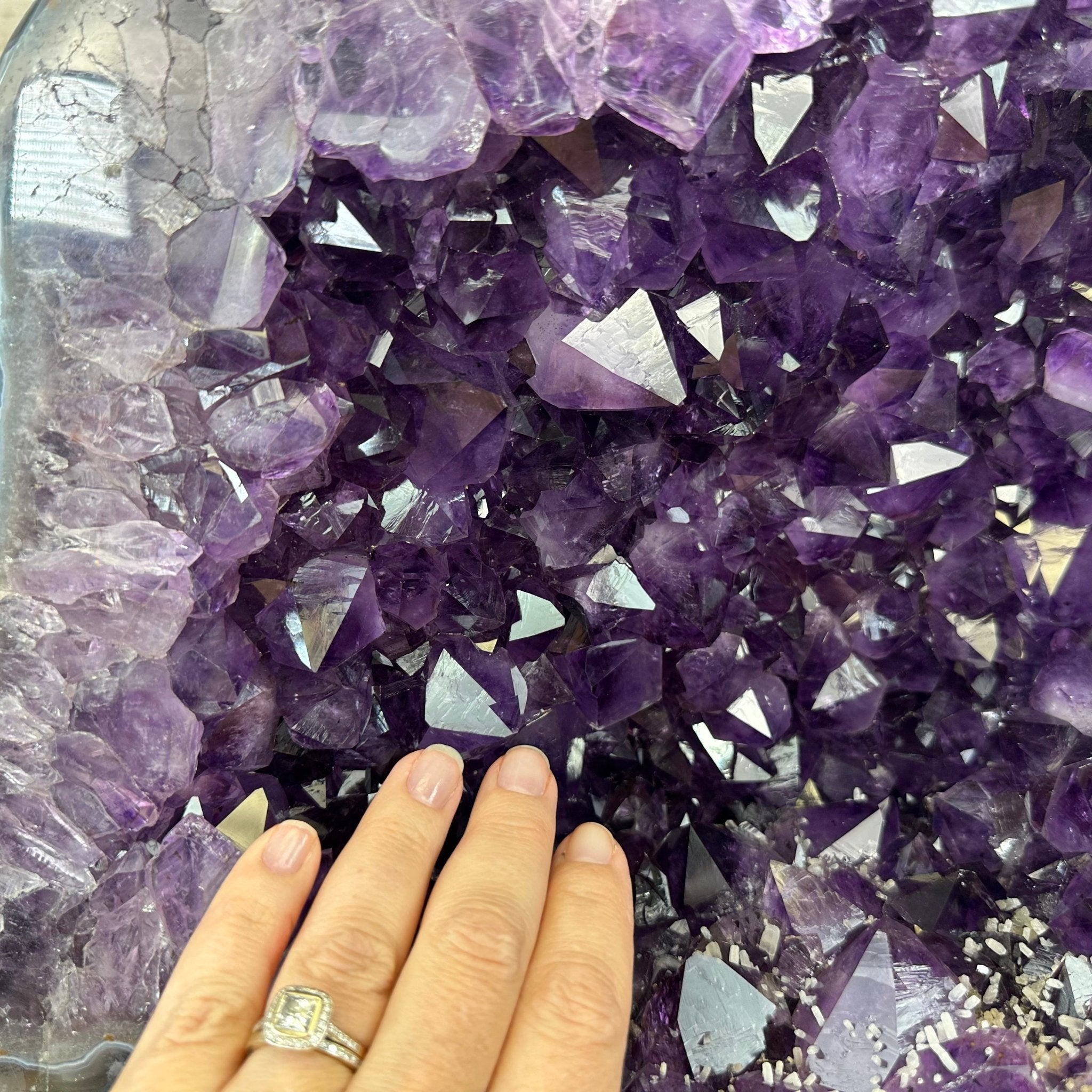 Super Quality Brazilian Amethyst Cathedral, 98.2 lbs & 17.4" Tall, Model #5601-1182 by Brazil Gems - Brazil GemsBrazil GemsSuper Quality Brazilian Amethyst Cathedral, 98.2 lbs & 17.4" Tall, Model #5601-1182 by Brazil GemsCathedrals5601-1182