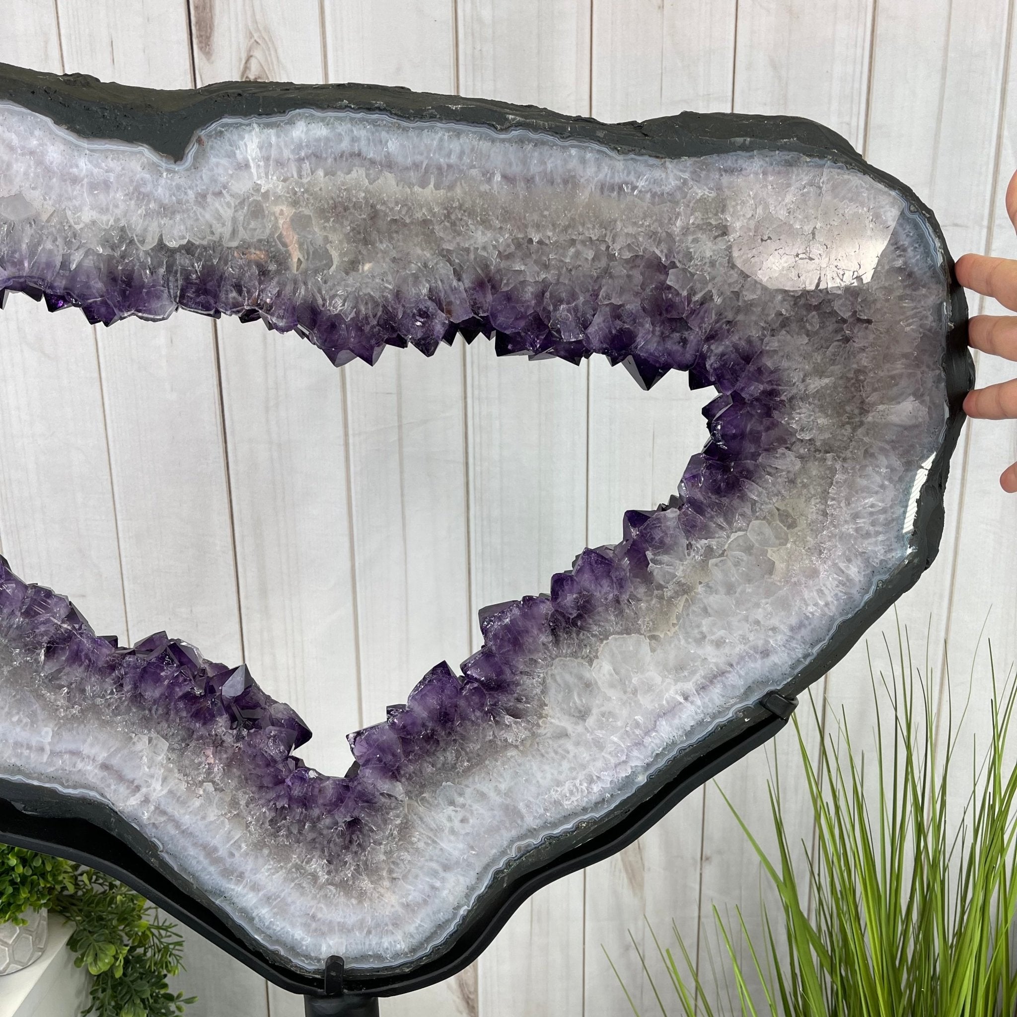 Super Quality Brazilian Amethyst Crystal Portal on a Tall Rotating Stand, 71.8 lbs & 61.75" tall Model #5604-0107 by Brazil Gems - Brazil GemsBrazil GemsSuper Quality Brazilian Amethyst Crystal Portal on a Tall Rotating Stand, 71.8 lbs & 61.75" tall Model #5604-0107 by Brazil GemsPortals on Rotating Bases5604-0107