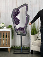 Super Quality Brazilian Amethyst Crystal Portal on a Tall Rotating Stand, 82.2 lbs & 67.25" tall Model #5604-0108 by Brazil Gems - Brazil GemsBrazil GemsSuper Quality Brazilian Amethyst Crystal Portal on a Tall Rotating Stand, 82.2 lbs & 67.25" tall Model #5604-0108 by Brazil GemsPortals on Rotating Bases5604-0108