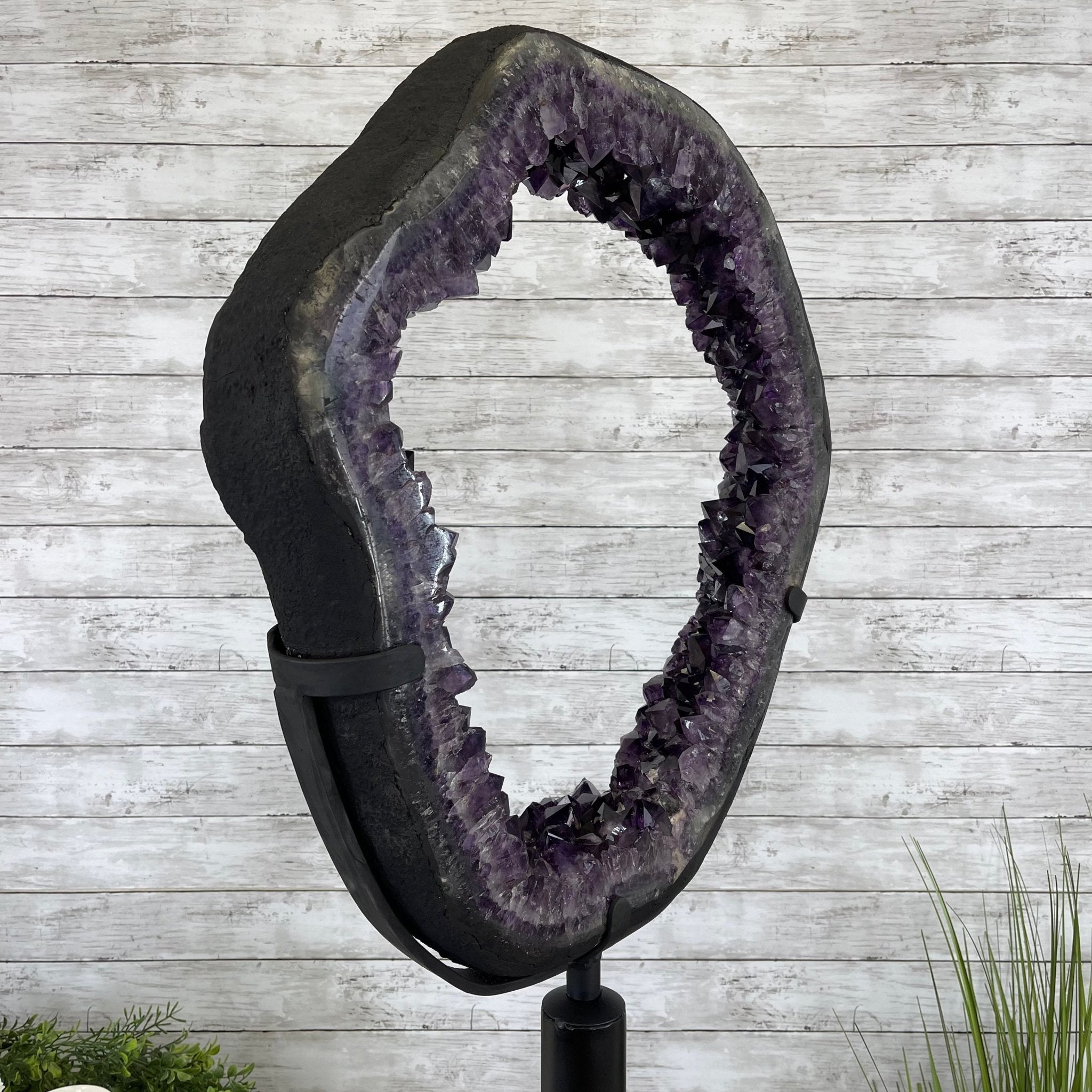 Super Quality Brazilian Amethyst Crystal Portal on a Tall Rotating Stand, 97 lbs & 71" tall Model #5604-0097 by Brazil Gems - Brazil GemsBrazil GemsSuper Quality Brazilian Amethyst Crystal Portal on a Tall Rotating Stand, 97 lbs & 71" tall Model #5604-0097 by Brazil GemsPortals on Rotating Bases5604-0097