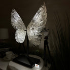 Super Quality Clear Quartz Angel Wings on a Metal Base, 19 lbs & 23" Tall #4444CQ - 001 - Brazil GemsBrazil GemsSuper Quality Clear Quartz Angel Wings on a Metal Base, 19 lbs & 23" Tall #4444CQ - 001Carved Angel Wings4444CQ - 001