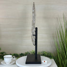 Super Quality Clear Quartz Angel Wings on a Metal Base, 19 lbs & 23" Tall #4444CQ - 001 - Brazil GemsBrazil GemsSuper Quality Clear Quartz Angel Wings on a Metal Base, 19 lbs & 23" Tall #4444CQ - 001Carved Angel Wings4444CQ - 001