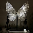 Super Quality Clear Quartz Angel Wings on a Metal Base, 19 lbs & 23" Tall #4444CQ - 001 - Brazil GemsBrazil GemsSuper Quality Clear Quartz Angel Wings on a Metal Base, 19 lbs & 23" Tall #4444CQ - 001Carved Angel Wings4444CQ - 001