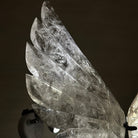 Super Quality Clear Quartz Angel Wings on a Metal Base, 19 lbs & 23" Tall #4444CQ - 001 - Brazil GemsBrazil GemsSuper Quality Clear Quartz Angel Wings on a Metal Base, 19 lbs & 23" Tall #4444CQ - 001Carved Angel Wings4444CQ - 001