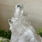 Super Quality Clear Quartz Cluster, Metal Stand, 2.4 lbs & 8.8" Tall 5495 - 0080 - Brazil GemsBrazil GemsSuper Quality Clear Quartz Cluster, Metal Stand, 2.4 lbs & 8.8" Tall 5495 - 0080Clusters on Fixed Bases5495 - 0080