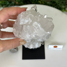Super Quality Clear Quartz Cluster, Metal Stand, 2.4 lbs & 8.8" Tall 5495 - 0080 - Brazil GemsBrazil GemsSuper Quality Clear Quartz Cluster, Metal Stand, 2.4 lbs & 8.8" Tall 5495 - 0080Clusters on Fixed Bases5495 - 0080