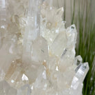Super Quality Clear Quartz Cluster, Metal Stand, 24.3 lbs & 16.6" Tall 5495 - 0101 - Brazil GemsBrazil GemsSuper Quality Clear Quartz Cluster, Metal Stand, 24.3 lbs & 16.6" Tall 5495 - 0101Clusters on Fixed Bases5495 - 0101