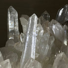 Super Quality Clear Quartz Cluster, Metal Stand, 24.3 lbs & 16.6" Tall 5495 - 0101 - Brazil GemsBrazil GemsSuper Quality Clear Quartz Cluster, Metal Stand, 24.3 lbs & 16.6" Tall 5495 - 0101Clusters on Fixed Bases5495 - 0101