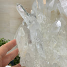 Super Quality Clear Quartz Cluster, Metal Stand, 24.3 lbs & 16.6" Tall 5495 - 0101 - Brazil GemsBrazil GemsSuper Quality Clear Quartz Cluster, Metal Stand, 24.3 lbs & 16.6" Tall 5495 - 0101Clusters on Fixed Bases5495 - 0101