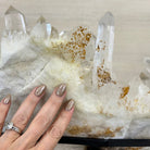 Super Quality Clear Quartz Cluster, Metal Stand, 24.3 lbs & 16.6" Tall 5495 - 0101 - Brazil GemsBrazil GemsSuper Quality Clear Quartz Cluster, Metal Stand, 24.3 lbs & 16.6" Tall 5495 - 0101Clusters on Fixed Bases5495 - 0101