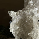 Super Quality Clear Quartz Cluster, Metal Stand, 2.8 lbs & 8.5" Tall 5495 - 0081 - Brazil GemsBrazil GemsSuper Quality Clear Quartz Cluster, Metal Stand, 2.8 lbs & 8.5" Tall 5495 - 0081Clusters on Fixed Bases5495 - 0081