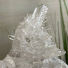 Super Quality Clear Quartz Cluster, Metal Stand, 2.8 lbs & 8.5" Tall 5495 - 0081 - Brazil GemsBrazil GemsSuper Quality Clear Quartz Cluster, Metal Stand, 2.8 lbs & 8.5" Tall 5495 - 0081Clusters on Fixed Bases5495 - 0081
