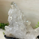 Super Quality Clear Quartz Cluster, Metal Stand, 2.8 lbs & 8.5" Tall 5495 - 0081 - Brazil GemsBrazil GemsSuper Quality Clear Quartz Cluster, Metal Stand, 2.8 lbs & 8.5" Tall 5495 - 0081Clusters on Fixed Bases5495 - 0081