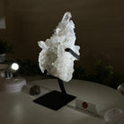 Super Quality Clear Quartz Cluster, Metal Stand, 2.8 lbs & 8.5" Tall 5495 - 0081 - Brazil GemsBrazil GemsSuper Quality Clear Quartz Cluster, Metal Stand, 2.8 lbs & 8.5" Tall 5495 - 0081Clusters on Fixed Bases5495 - 0081
