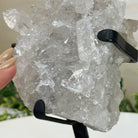 Super Quality Clear Quartz Cluster, Metal Stand, 2.8 lbs & 8.5" Tall 5495 - 0081 - Brazil GemsBrazil GemsSuper Quality Clear Quartz Cluster, Metal Stand, 2.8 lbs & 8.5" Tall 5495 - 0081Clusters on Fixed Bases5495 - 0081