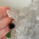 Super Quality Clear Quartz Cluster, Metal Stand, 2.8 lbs & 8.5" Tall 5495 - 0081 - Brazil GemsBrazil GemsSuper Quality Clear Quartz Cluster, Metal Stand, 2.8 lbs & 8.5" Tall 5495 - 0081Clusters on Fixed Bases5495 - 0081
