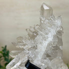 Super Quality Clear Quartz Cluster, Metal Stand, 2.8 lbs & 8.5" Tall 5495 - 0081 - Brazil GemsBrazil GemsSuper Quality Clear Quartz Cluster, Metal Stand, 2.8 lbs & 8.5" Tall 5495 - 0081Clusters on Fixed Bases5495 - 0081