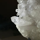 Super Quality Clear Quartz Cluster, Metal Stand, 3.1 lbs & 8.8" Tall 5495 - 0082 - Brazil GemsBrazil GemsSuper Quality Clear Quartz Cluster, Metal Stand, 3.1 lbs & 8.8" Tall 5495 - 0082Clusters on Fixed Bases5495 - 0082