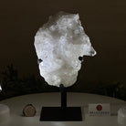 Super Quality Clear Quartz Cluster, Metal Stand, 3.1 lbs & 8.8" Tall 5495 - 0082 - Brazil GemsBrazil GemsSuper Quality Clear Quartz Cluster, Metal Stand, 3.1 lbs & 8.8" Tall 5495 - 0082Clusters on Fixed Bases5495 - 0082