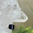 Super Quality Clear Quartz Cluster, Metal Stand, 3.1 lbs & 8.8" Tall 5495 - 0082 - Brazil GemsBrazil GemsSuper Quality Clear Quartz Cluster, Metal Stand, 3.1 lbs & 8.8" Tall 5495 - 0082Clusters on Fixed Bases5495 - 0082
