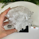 Super Quality Clear Quartz Cluster, Metal Stand, 4.2 lbs & 7.6" Tall 5495 - 0089 - Brazil GemsBrazil GemsSuper Quality Clear Quartz Cluster, Metal Stand, 4.2 lbs & 7.6" Tall 5495 - 0089Clusters on Fixed Bases5495 - 0089