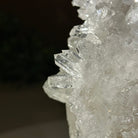 Super Quality Clear Quartz Cluster, Metal Stand, 4.2 lbs & 7.6" Tall 5495 - 0089 - Brazil GemsBrazil GemsSuper Quality Clear Quartz Cluster, Metal Stand, 4.2 lbs & 7.6" Tall 5495 - 0089Clusters on Fixed Bases5495 - 0089
