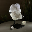 Super Quality Clear Quartz Cluster, Metal Stand, 4.2 lbs & 7.6" Tall 5495 - 0089 - Brazil GemsBrazil GemsSuper Quality Clear Quartz Cluster, Metal Stand, 4.2 lbs & 7.6" Tall 5495 - 0089Clusters on Fixed Bases5495 - 0089