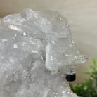 Super Quality Clear Quartz Cluster, Metal Stand, 4.2 lbs & 7.6" Tall 5495 - 0089 - Brazil GemsBrazil GemsSuper Quality Clear Quartz Cluster, Metal Stand, 4.2 lbs & 7.6" Tall 5495 - 0089Clusters on Fixed Bases5495 - 0089