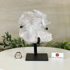 Super Quality Clear Quartz Cluster, Metal Stand, 4.2 lbs & 7.6" Tall 5495 - 0089 - Brazil GemsBrazil GemsSuper Quality Clear Quartz Cluster, Metal Stand, 4.2 lbs & 7.6" Tall 5495 - 0089Clusters on Fixed Bases5495 - 0089