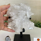 Super Quality Clear Quartz Cluster, Metal Stand, 4.2 lbs & 7.6" Tall 5495 - 0089 - Brazil GemsBrazil GemsSuper Quality Clear Quartz Cluster, Metal Stand, 4.2 lbs & 7.6" Tall 5495 - 0089Clusters on Fixed Bases5495 - 0089