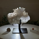 Super Quality Clear Quartz Cluster, Metal Stand, 5 lbs & 6.4" Tall 5495 - 0093 - Brazil GemsBrazil GemsSuper Quality Clear Quartz Cluster, Metal Stand, 5 lbs & 6.4" Tall 5495 - 0093Clusters on Fixed Bases5495 - 0093
