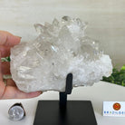 Super Quality Clear Quartz Cluster, Metal Stand, 5 lbs & 6.4" Tall 5495 - 0093 - Brazil GemsBrazil GemsSuper Quality Clear Quartz Cluster, Metal Stand, 5 lbs & 6.4" Tall 5495 - 0093Clusters on Fixed Bases5495 - 0093