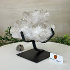 Super Quality Clear Quartz Cluster, Metal Stand, 5 lbs & 6.4" Tall 5495 - 0093 - Brazil GemsBrazil GemsSuper Quality Clear Quartz Cluster, Metal Stand, 5 lbs & 6.4" Tall 5495 - 0093Clusters on Fixed Bases5495 - 0093